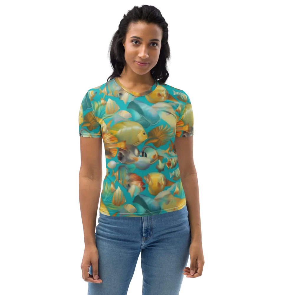 Gilded Shoal on Women's Crew Neck T-Shirt — Front
