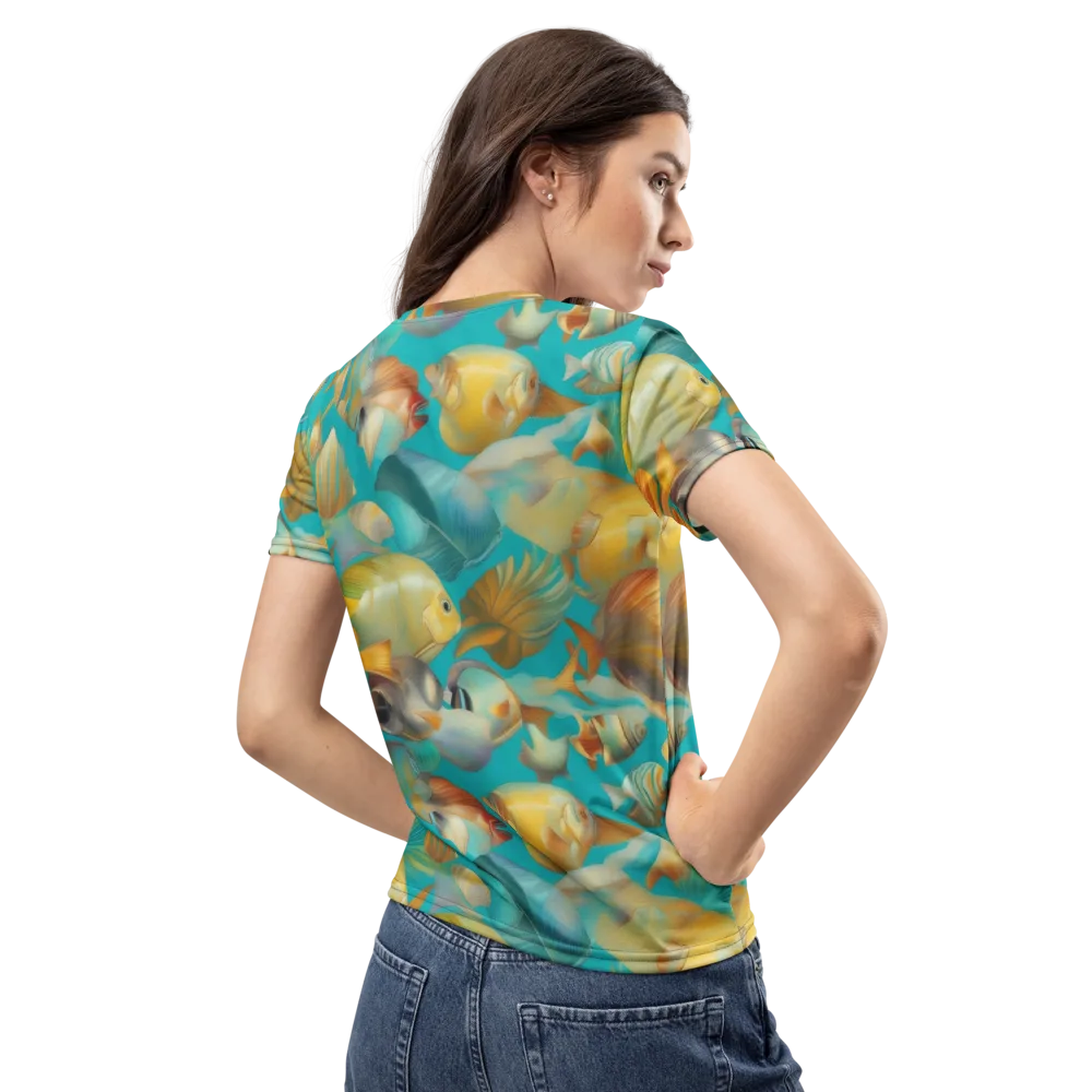 Gilded Shoal on Women's Crew Neck T-Shirt — Back