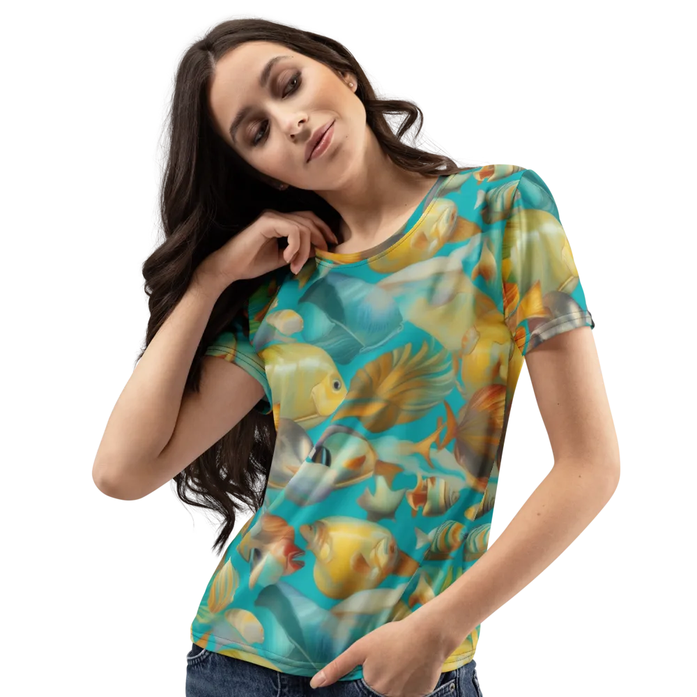 Gilded Shoal on Women's Crew Neck T-Shirt — Left Front
