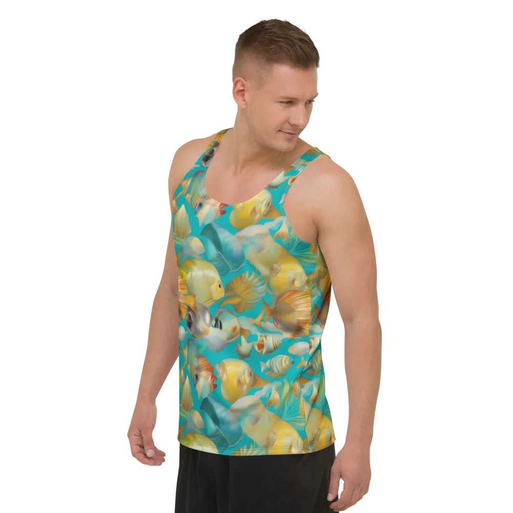 Gilded Shoal on Men's Tank Top — Left Front