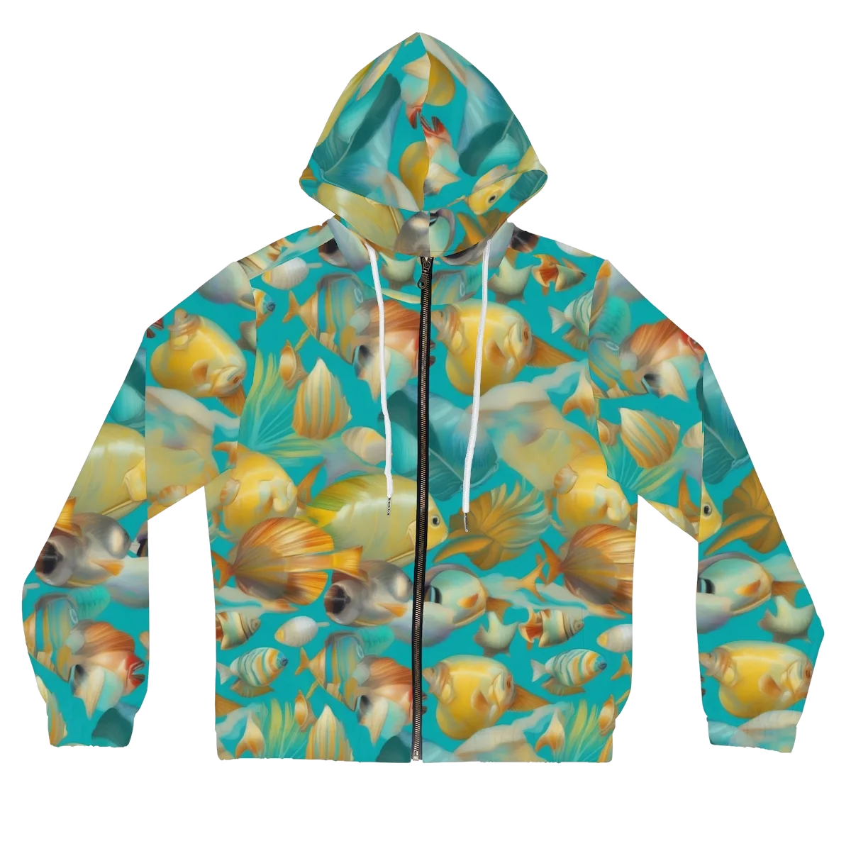 Gilded Shoal on Women's Full-Zip Hoodie — Front