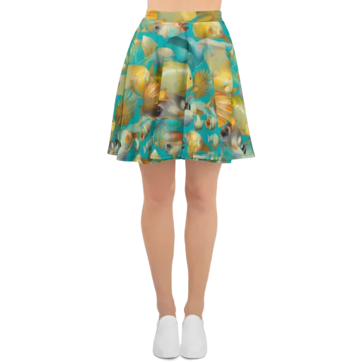 Gilded Shoal on a Skater Skirt