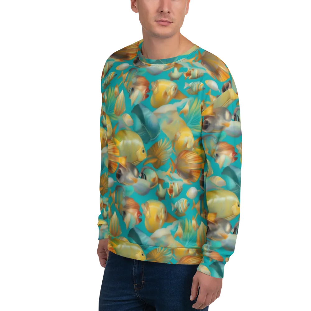 Gilded Shoal on Sweatshirt — Left Front