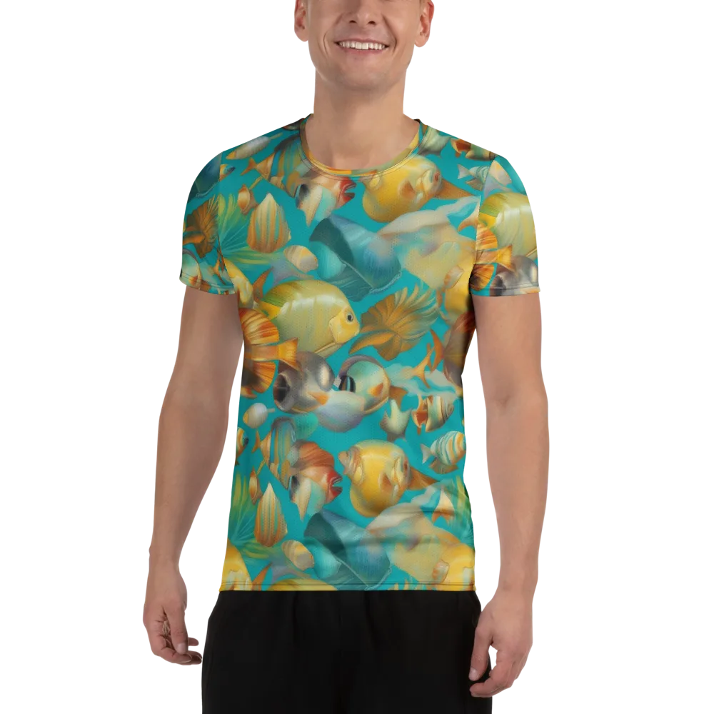 Gilded Shoal on Men's Athletic T-Shirt — Front