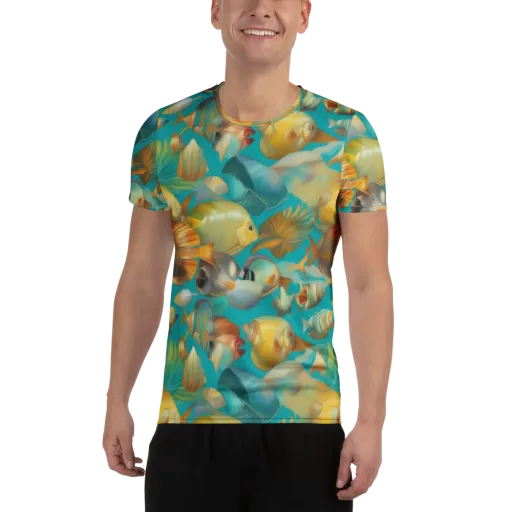 Gilded Shoal on a Men's Athletic T-Shirt