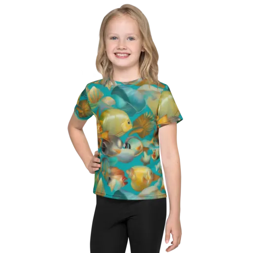 Gilded Shoal on a Kids Crew Neck T-Shirt