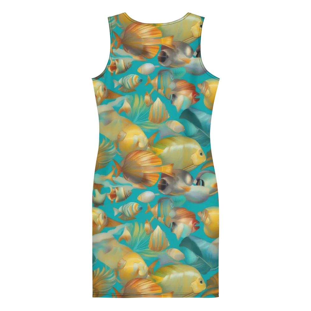 Gilded Shoal on Bodycon Dress — Back