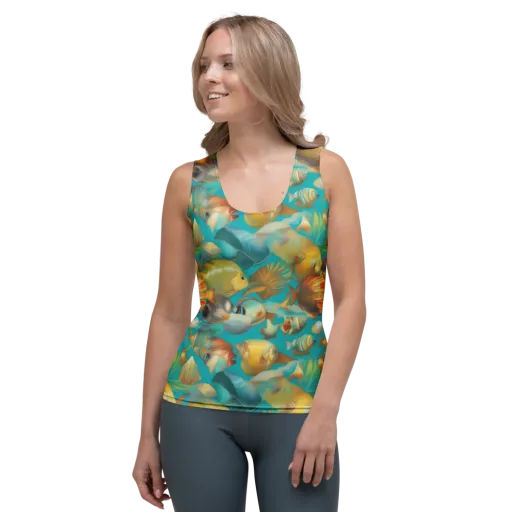Gilded Shoal on a Women's Tank Top