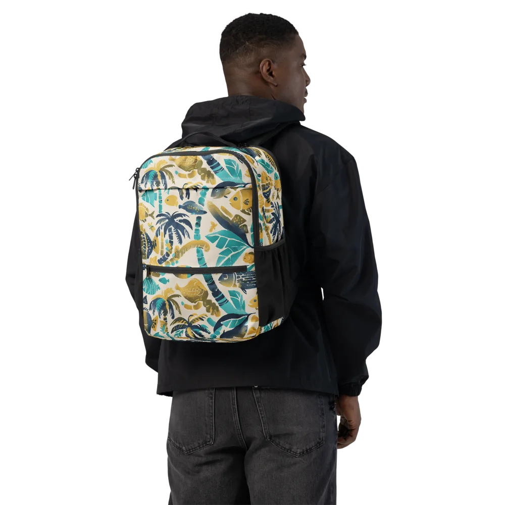 Palmwater on Utility Backpack — Back