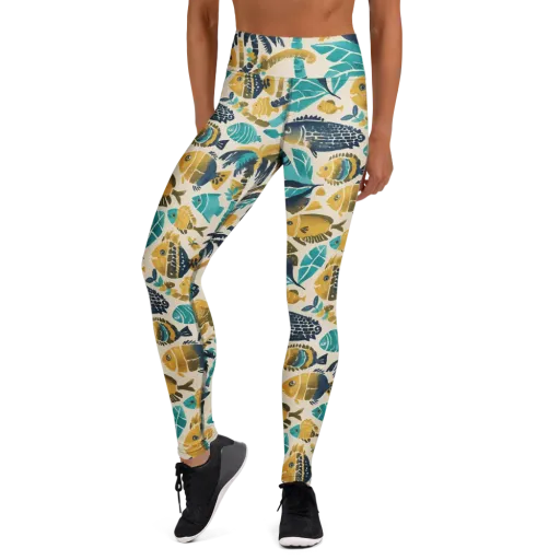 Palmwater on a Yoga Leggings