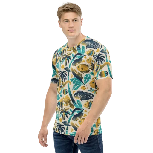 Palmwater on a Men's Crew Neck T-Shirt