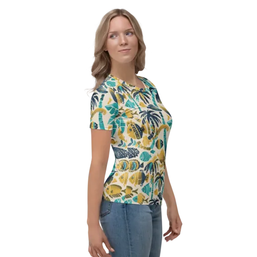 Palmwater on a Women's Crew Neck T-Shirt