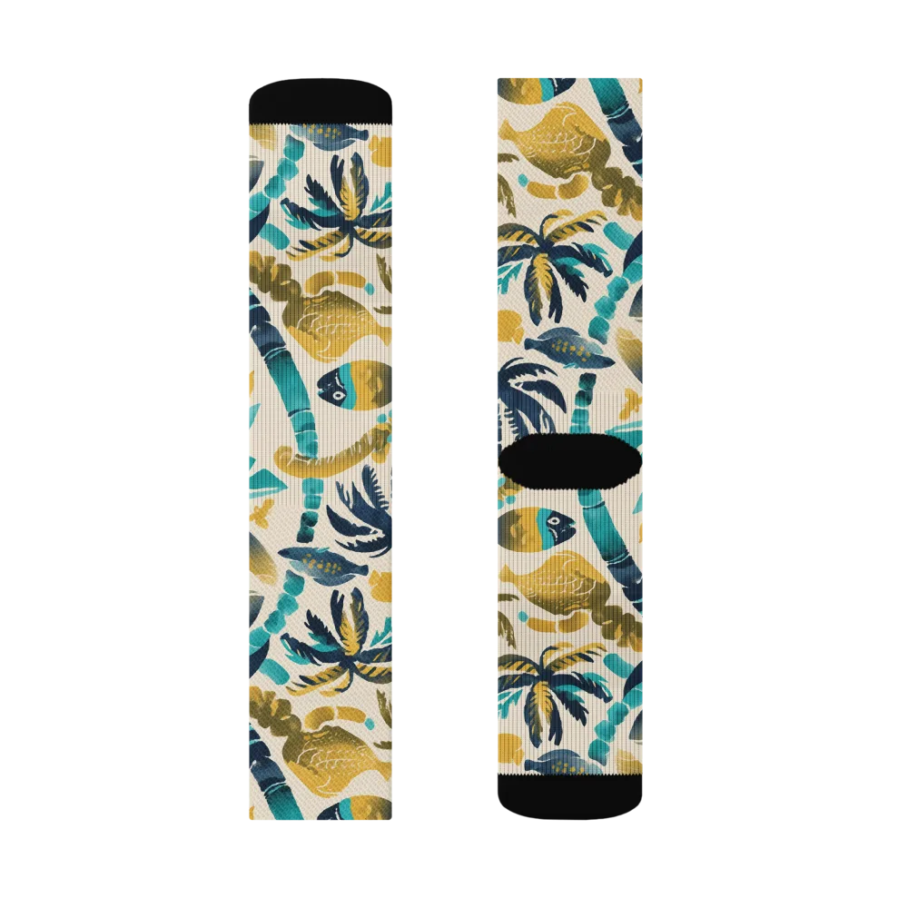 Palmwater on Socks — Right Sock