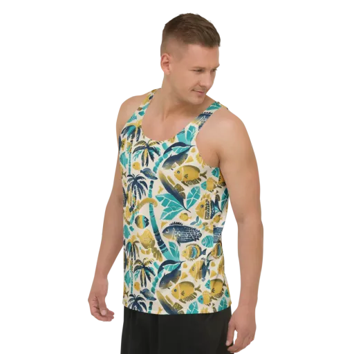 Palmwater on a Men's Tank Top