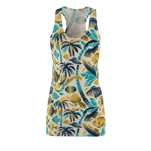 Palmwater on a Racerback Dress