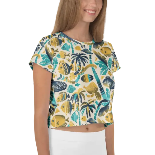 Palmwater on a Crop Tee