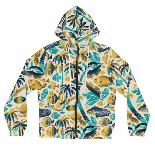 Palmwater on a Women's Full-Zip Hoodie