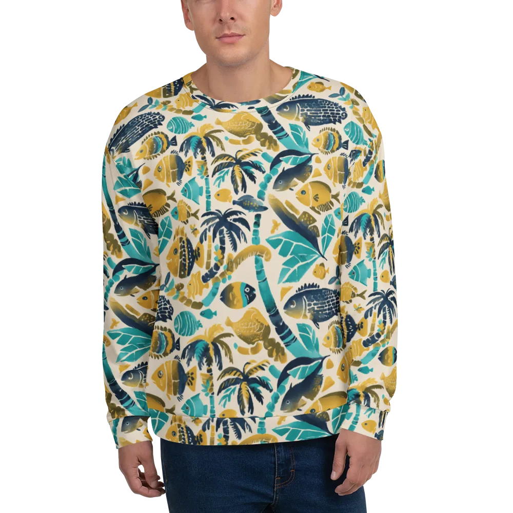 Palmwater on Sweatshirt — Front