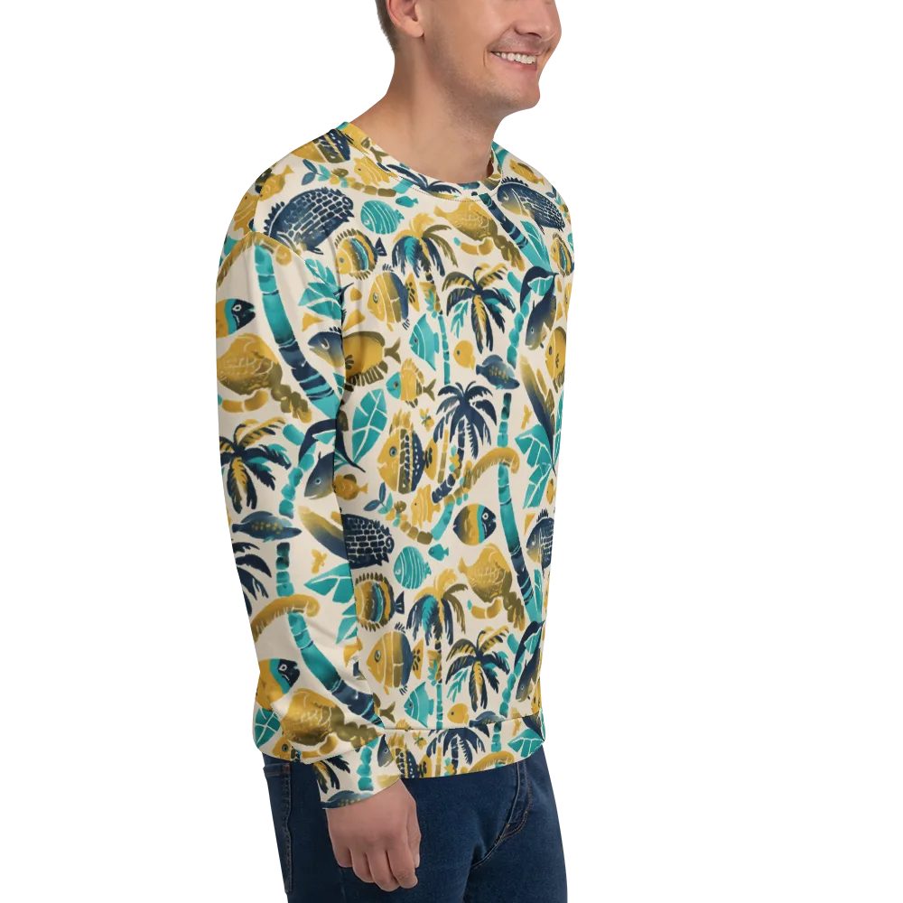 Palmwater on Sweatshirt — Right Front