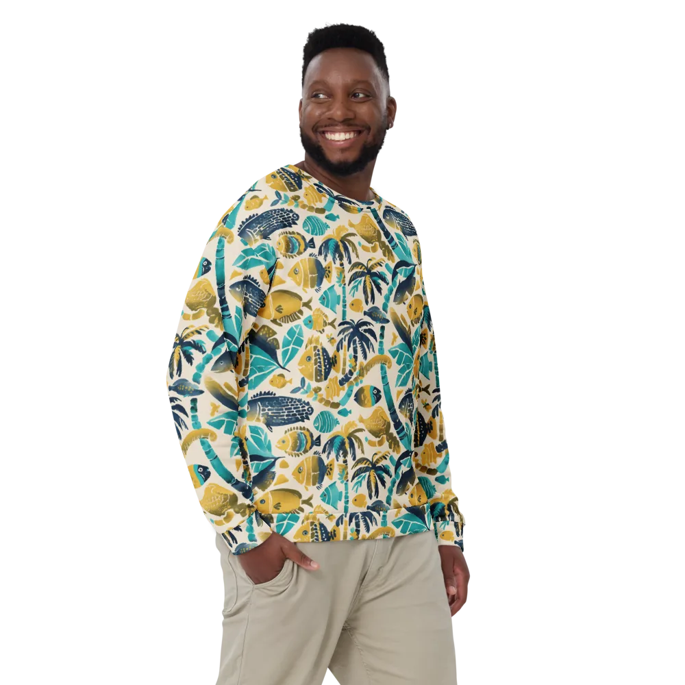 Palmwater on Sweatshirt — Front