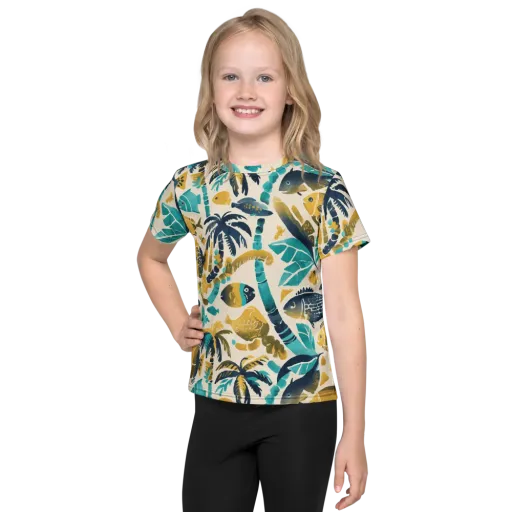 Palmwater on a Kids Crew Neck T-Shirt
