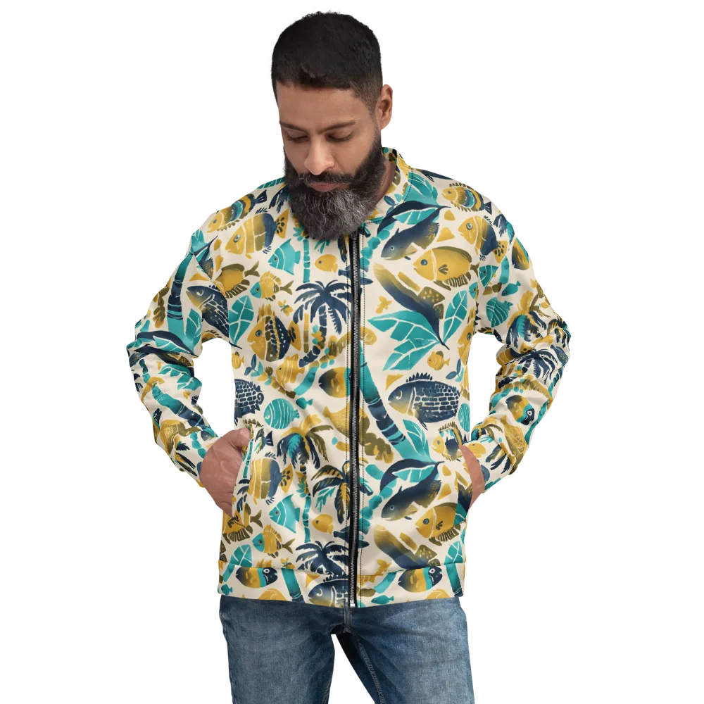 Palmwater on Bomber Jacket — Front