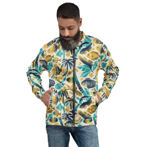 Palmwater on a Bomber Jacket