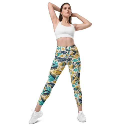 Palmwater on a Leggings with Pockets