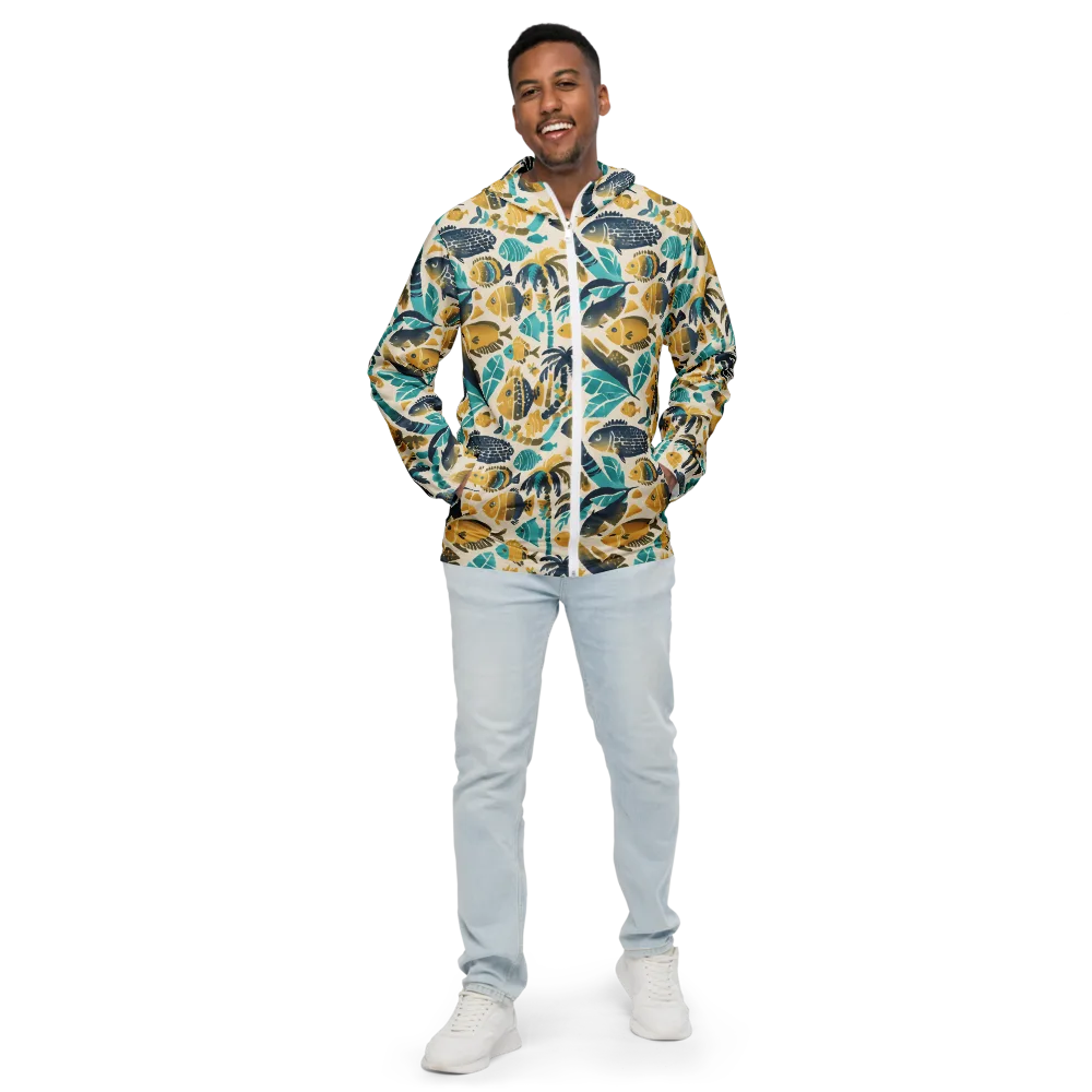 Palmwater on Men's Windbreaker — Front