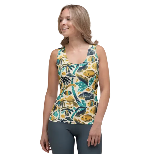 Palmwater on a Women's Tank Top