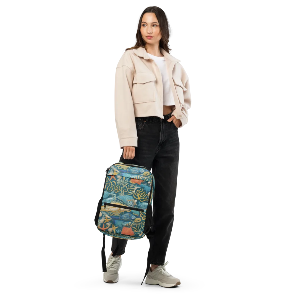 Tidepool Tapestry on Utility Backpack — Front