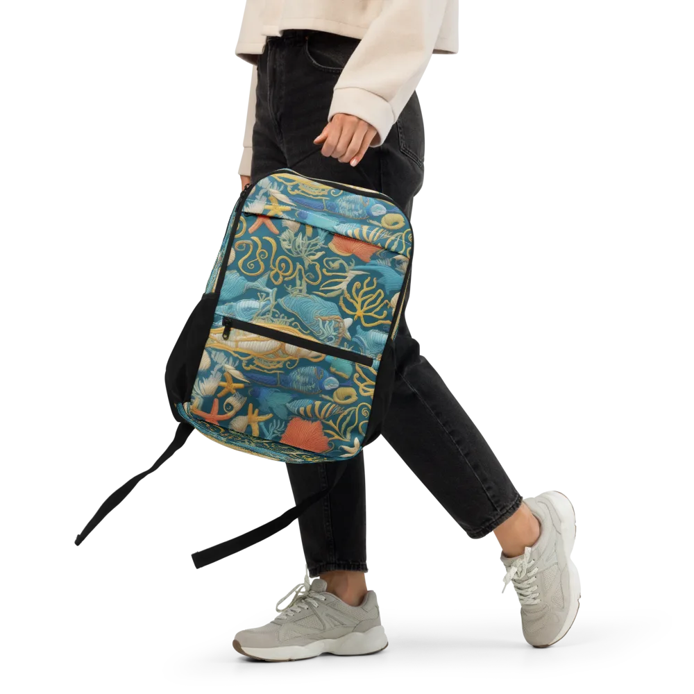 Tidepool Tapestry on Utility Backpack — Front