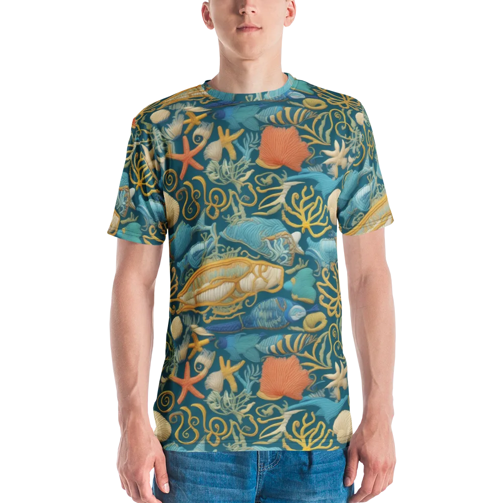 Tidepool Tapestry on Men's Crew Neck T-Shirt — Front
