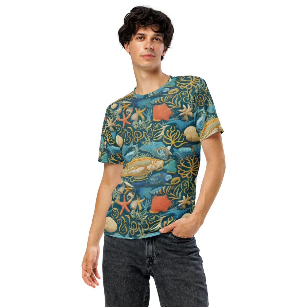 Tidepool Tapestry on Men's Crew Neck T-Shirt — Front