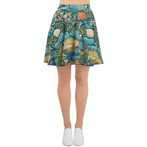 Tidepool Tapestry on a Skater Skirt
