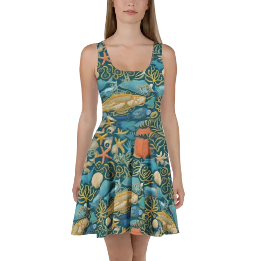 Tidepool Tapestry on a Skater Dress