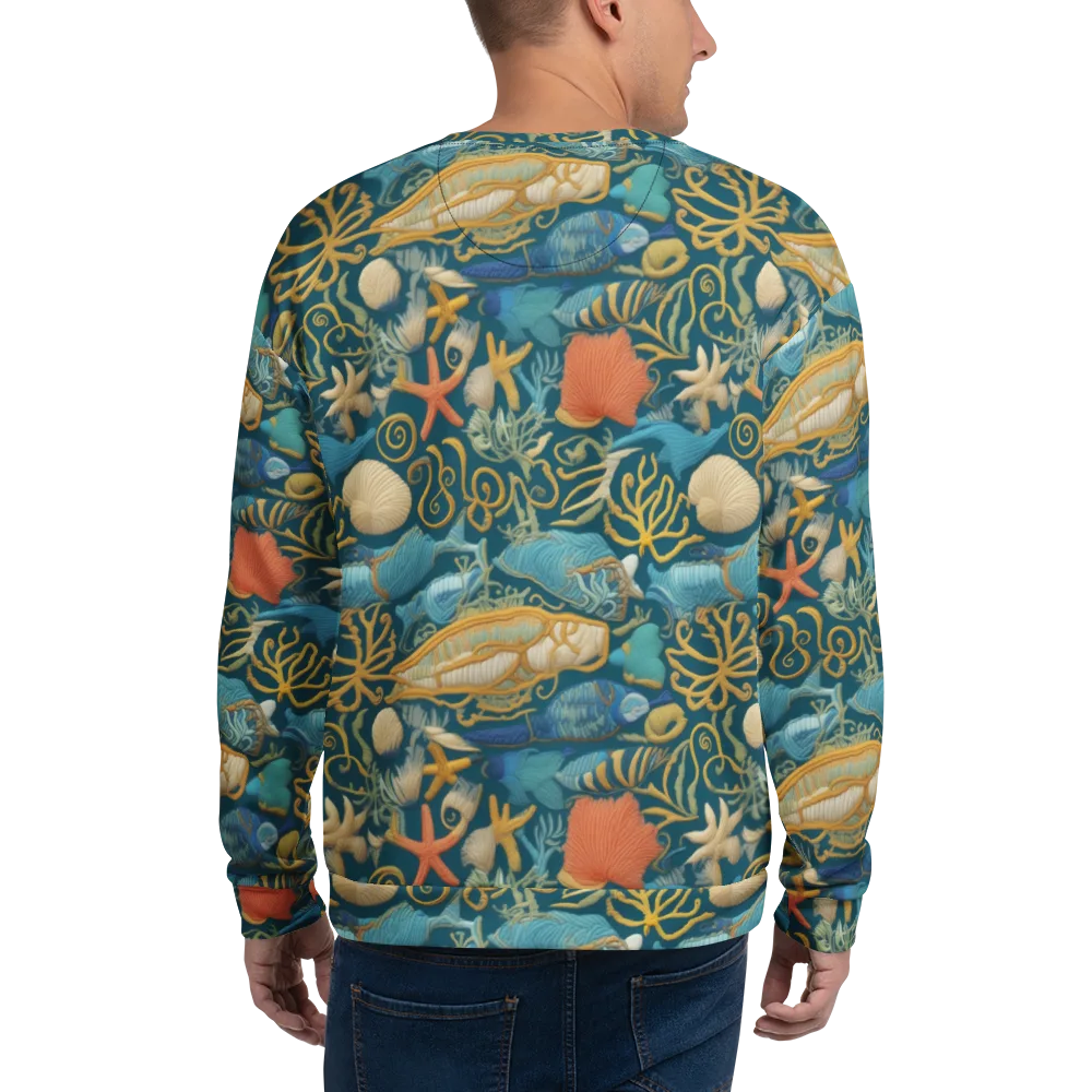 Tidepool Tapestry on Sweatshirt — Back