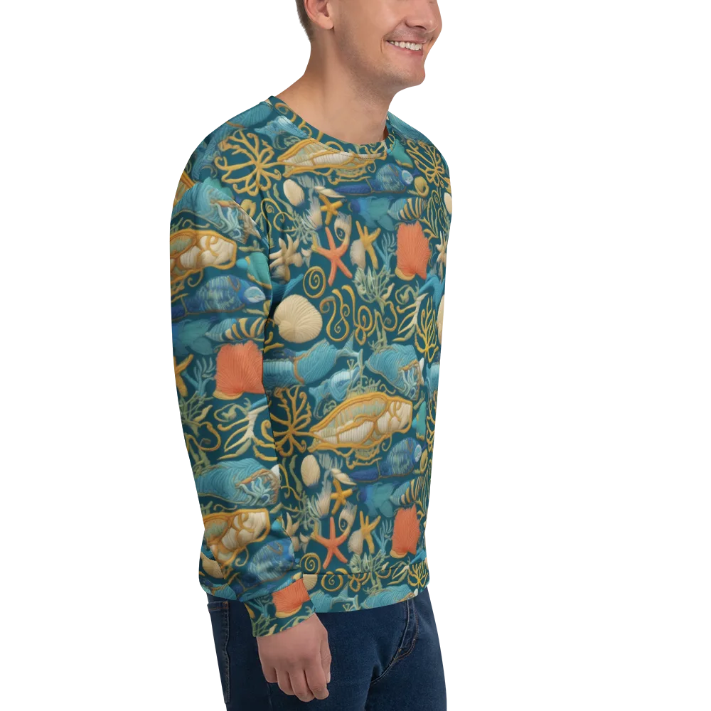 Tidepool Tapestry on Sweatshirt — Right Front