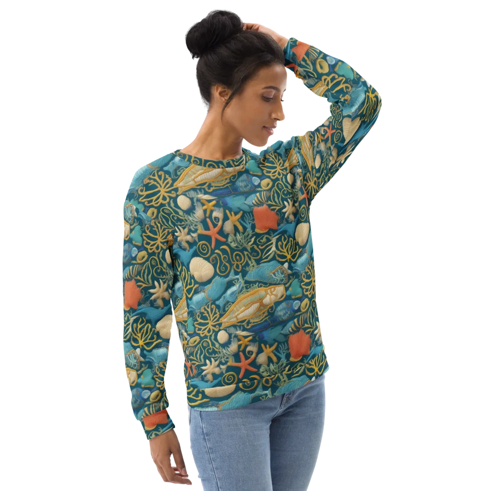 Tidepool Tapestry on Sweatshirt — Right Front