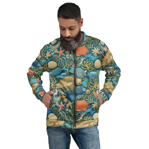 Tidepool Tapestry on a Bomber Jacket