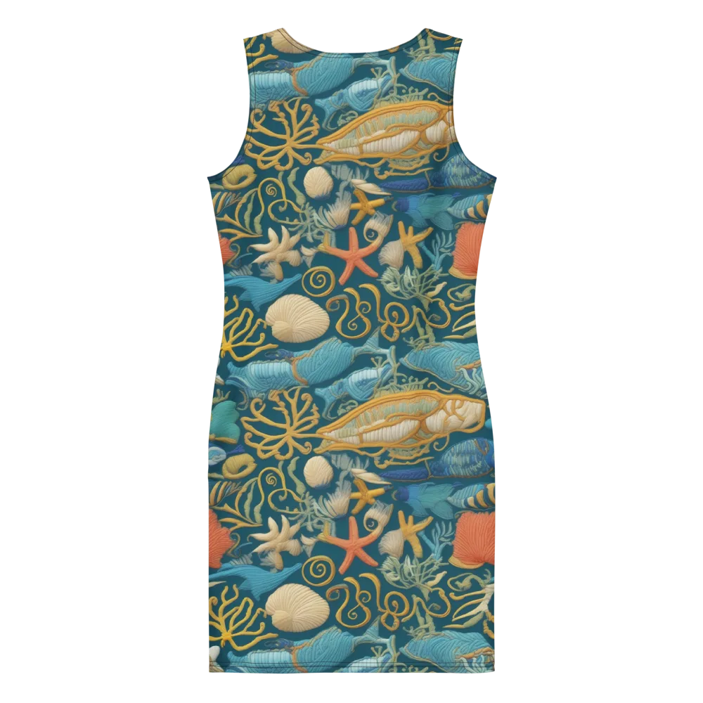 Tidepool Tapestry on Bodycon Dress — Back