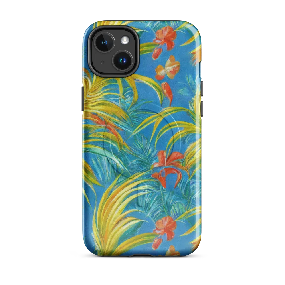 Azure Palm Reverie on MagSafe Tough Case for iPhone® — Front