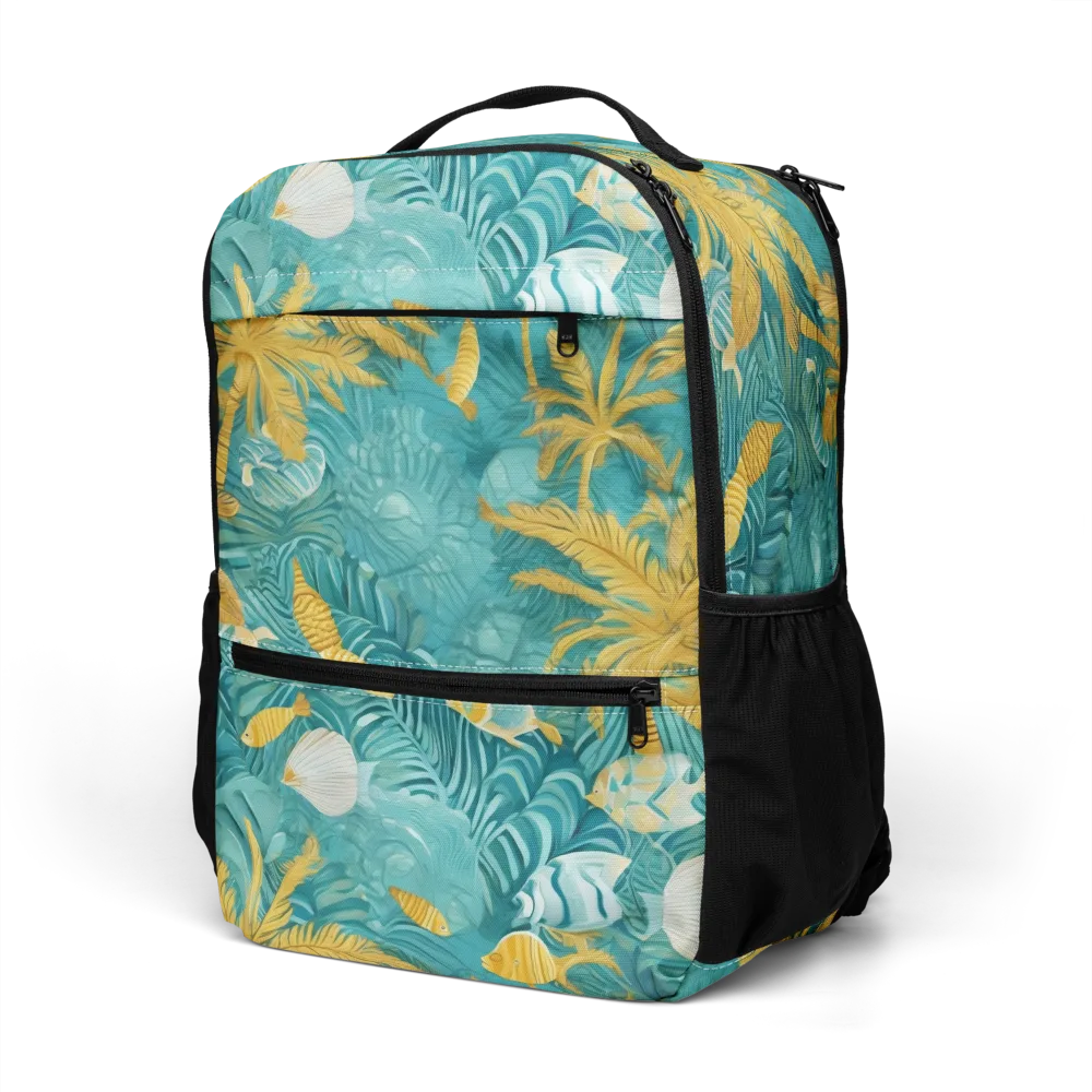 Golden Lagoon on Utility Backpack — Left Front