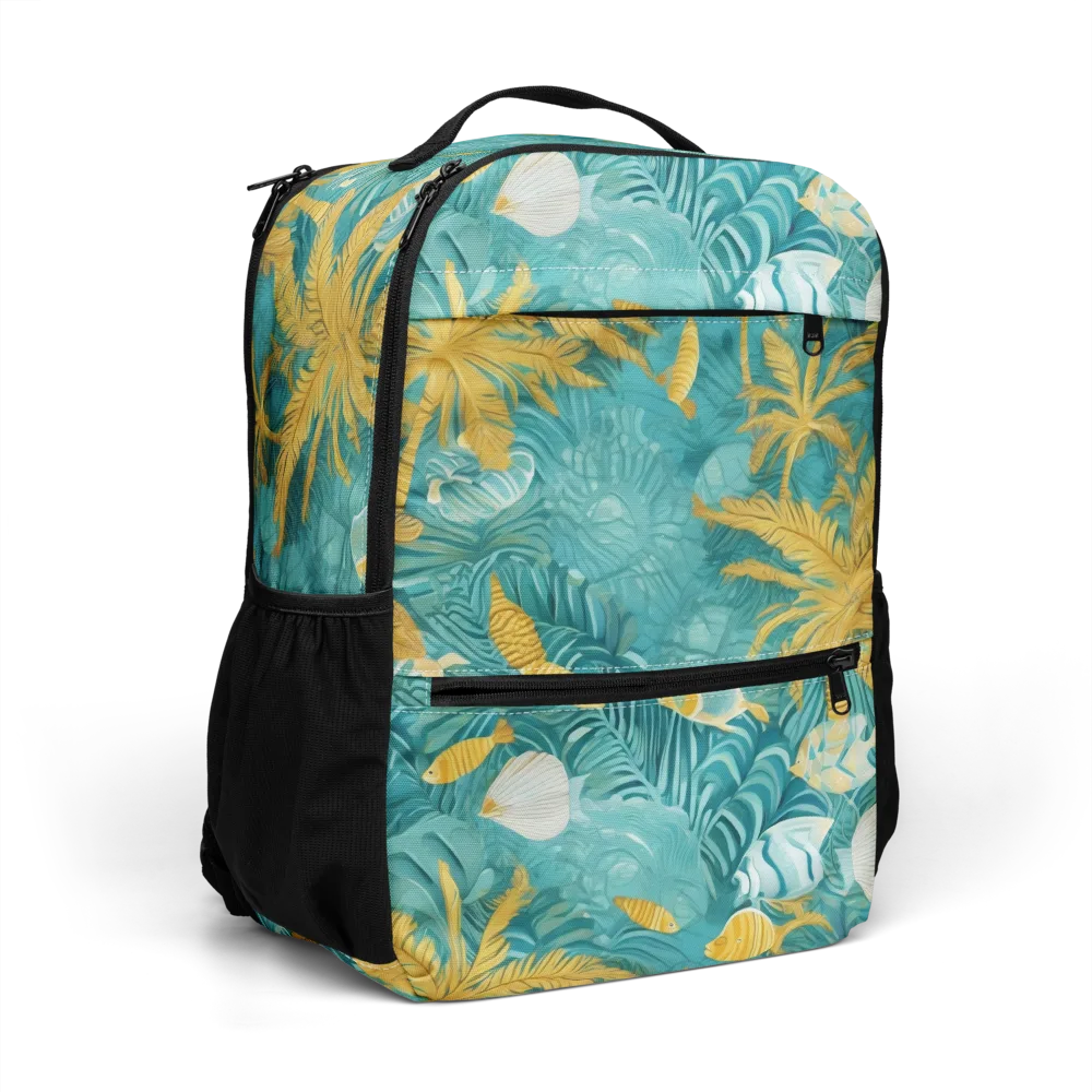 Golden Lagoon on Utility Backpack — Right Front