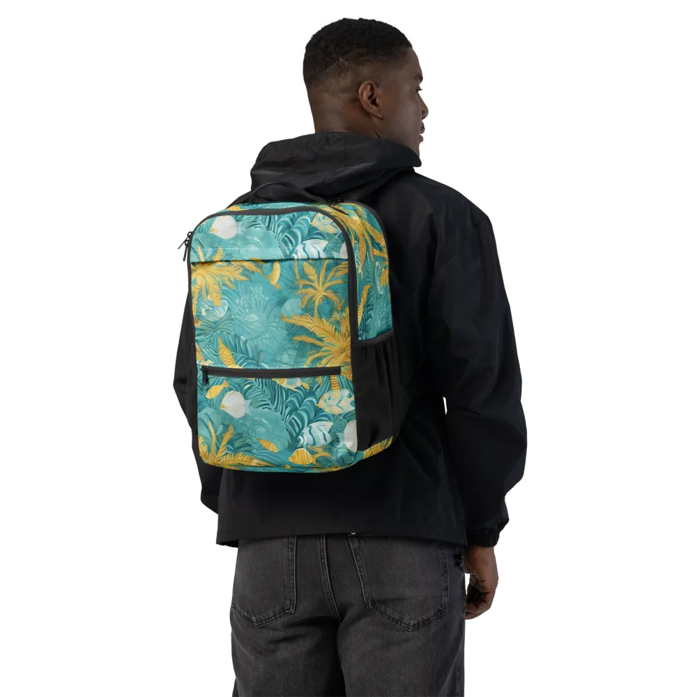 Golden Lagoon on Utility Backpack — Back