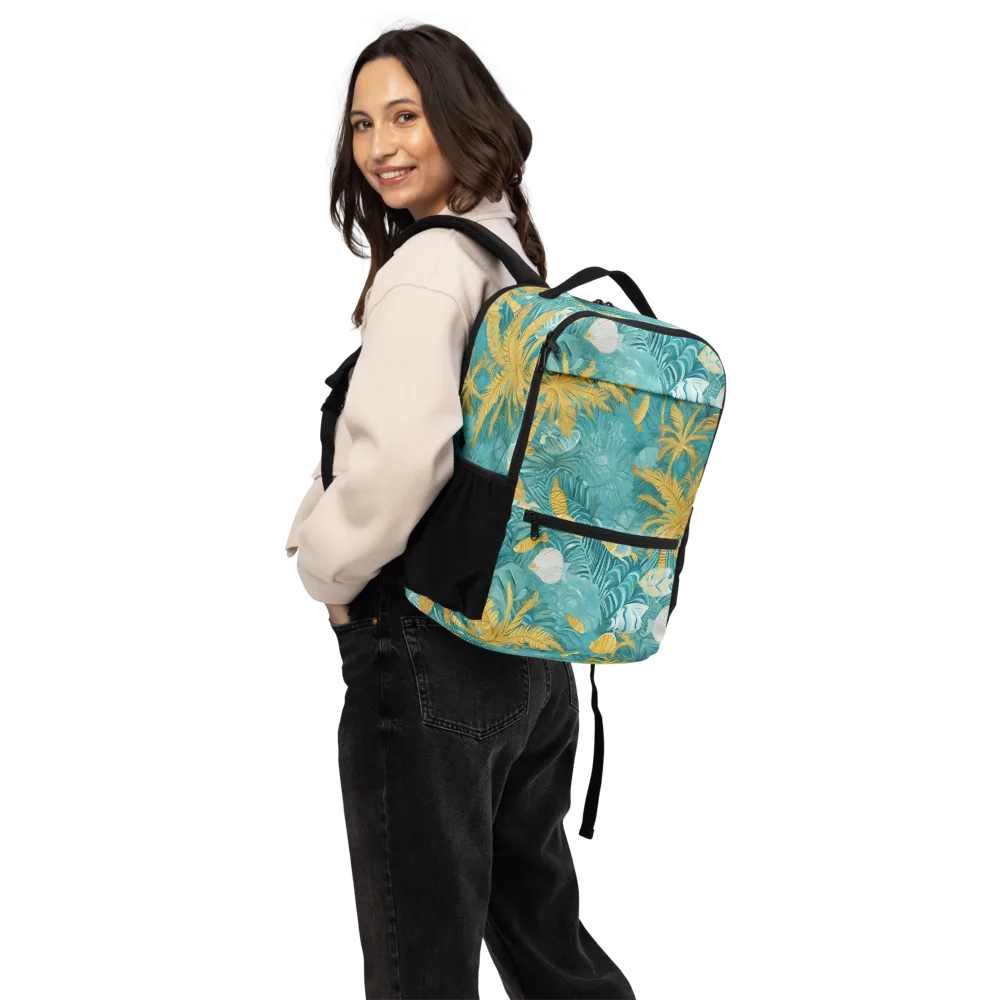 Golden Lagoon on Utility Backpack — Back