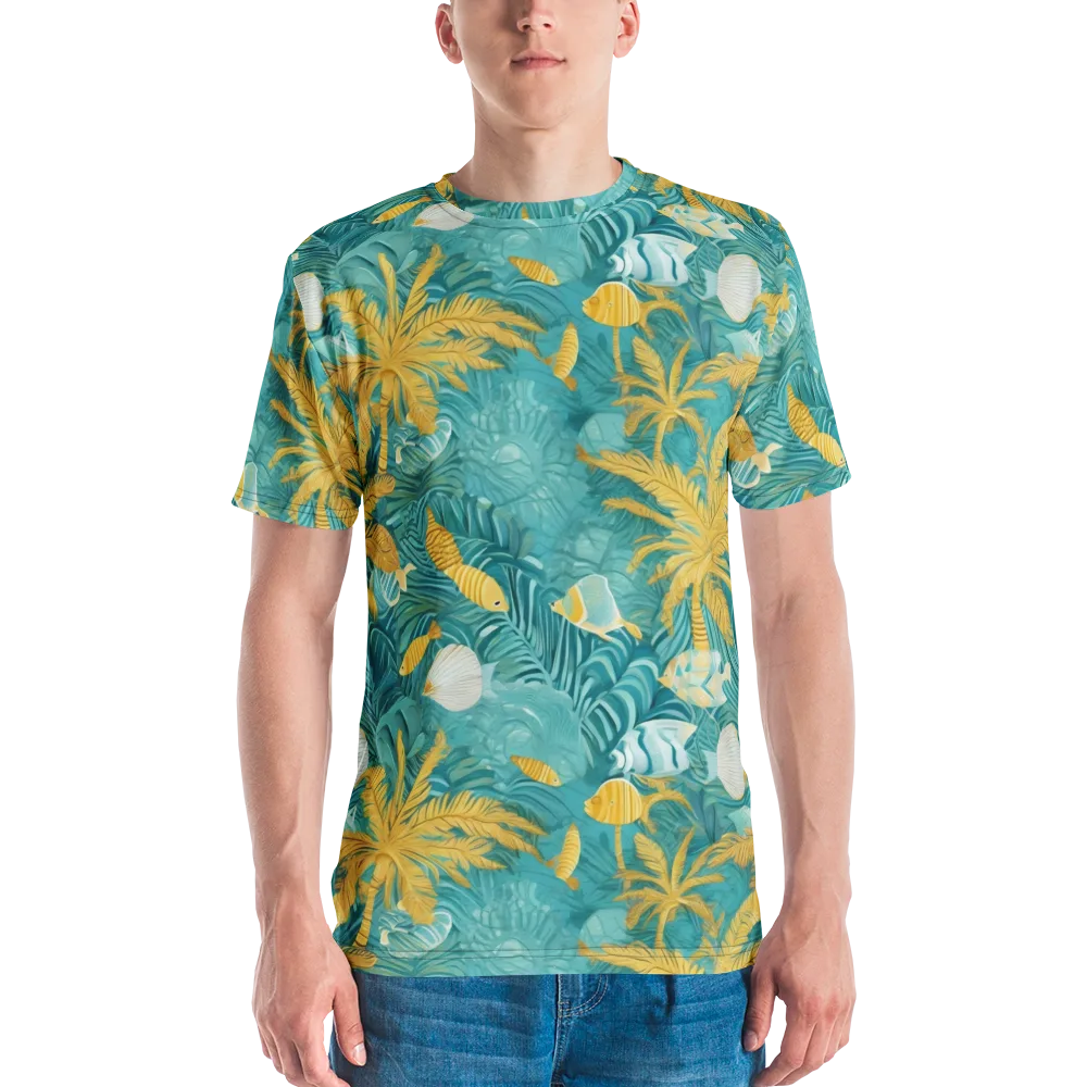 Golden Lagoon on Men's Crew Neck T-Shirt — Front