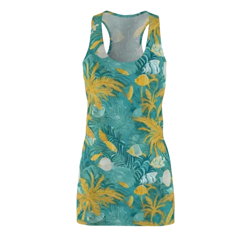 Golden Lagoon on a Racerback Dress