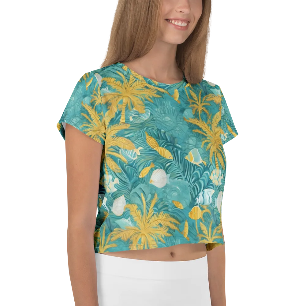 Golden Lagoon on Crop Tee — Right