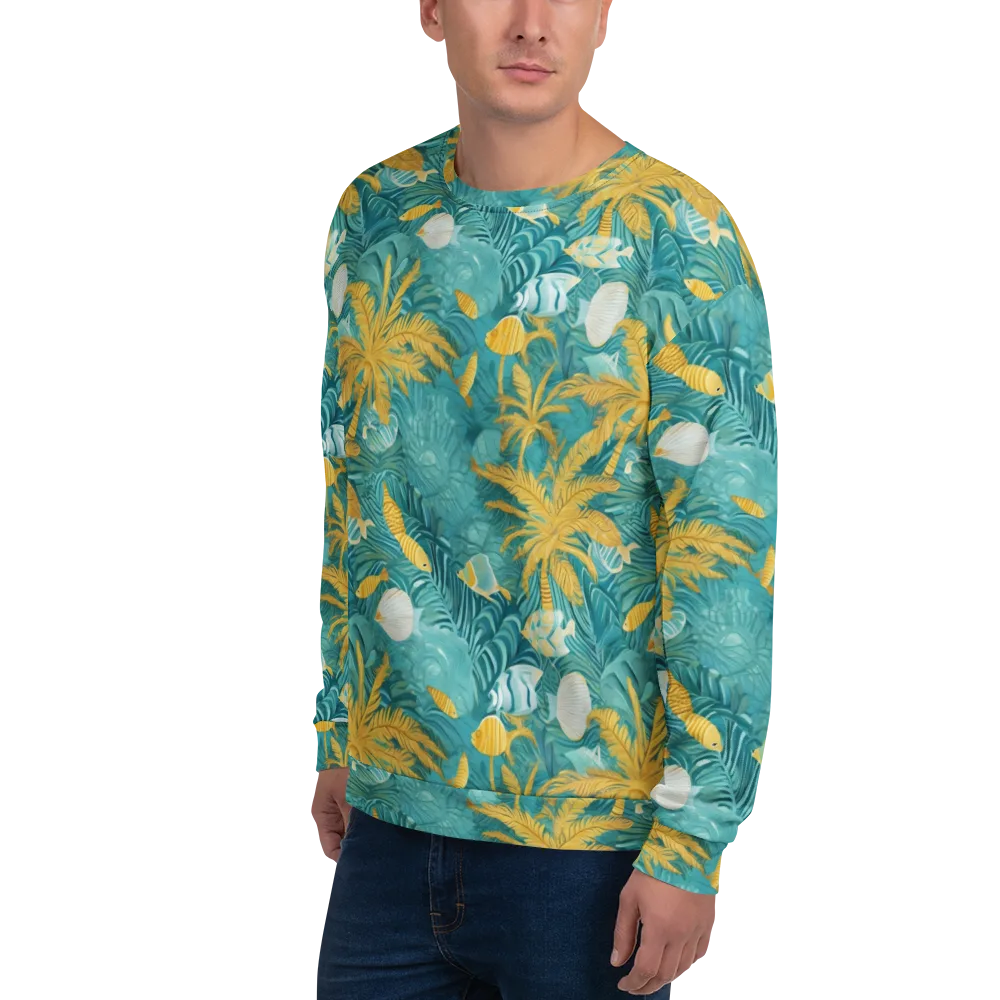Golden Lagoon on Sweatshirt — Left Front